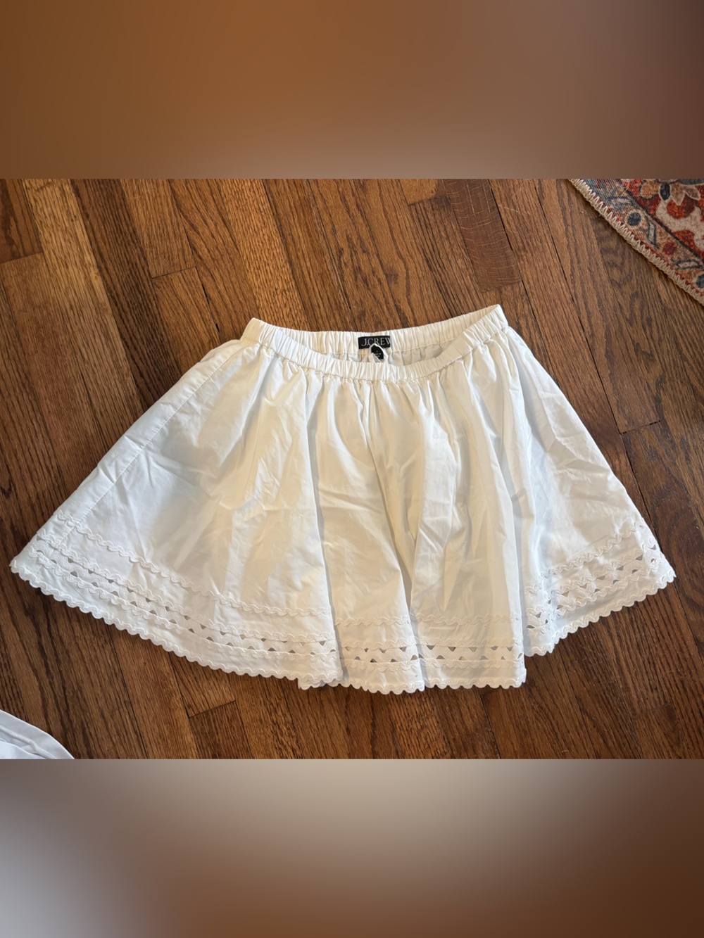 Jcrew Ric Rac Hem Cotton Skirt - Picture 2 of 6